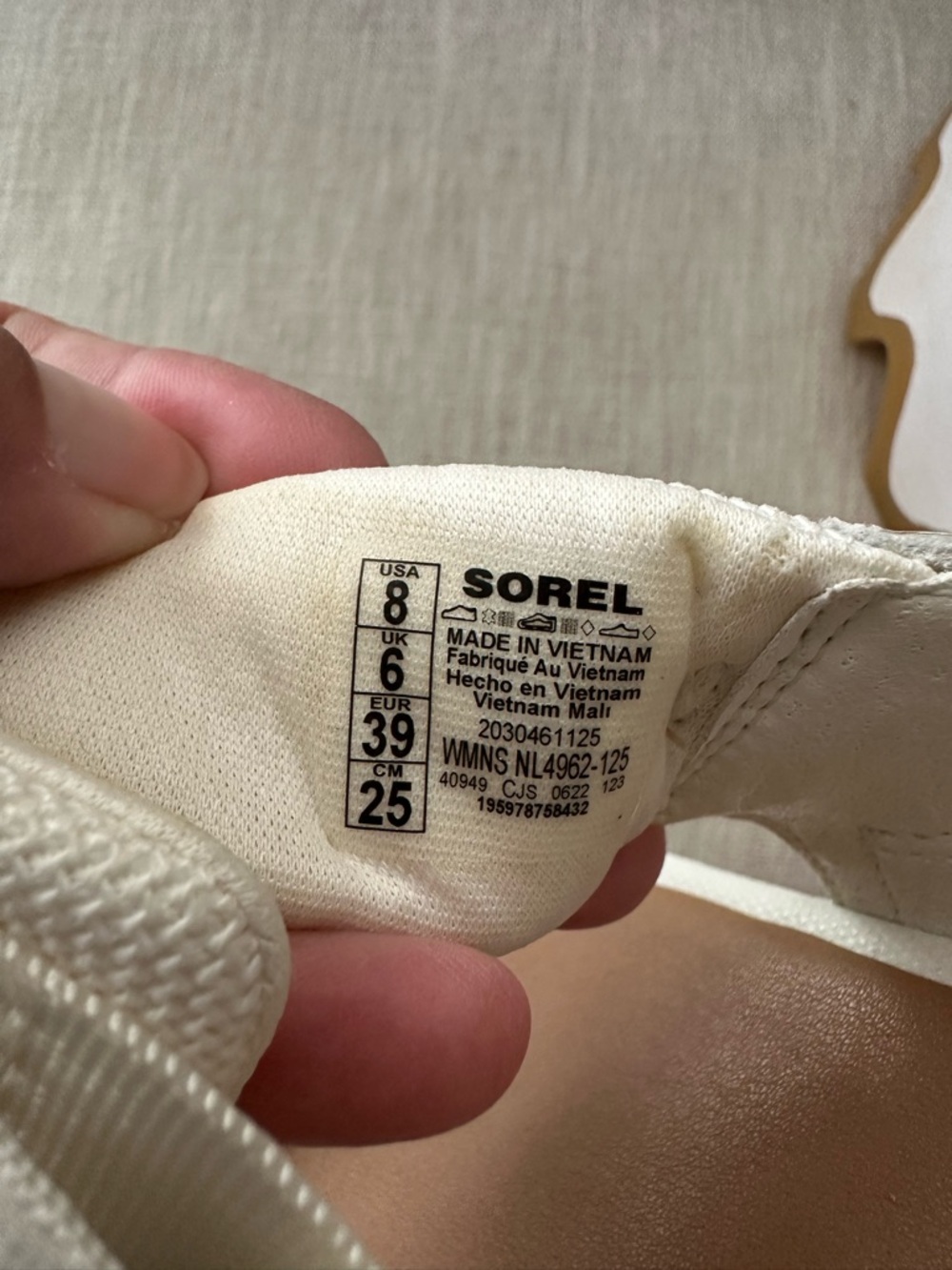 Sorel Women's Kinetic Impact Y-Strap High Sandals in Sea Salt Size 8 - Picture 12 of 12